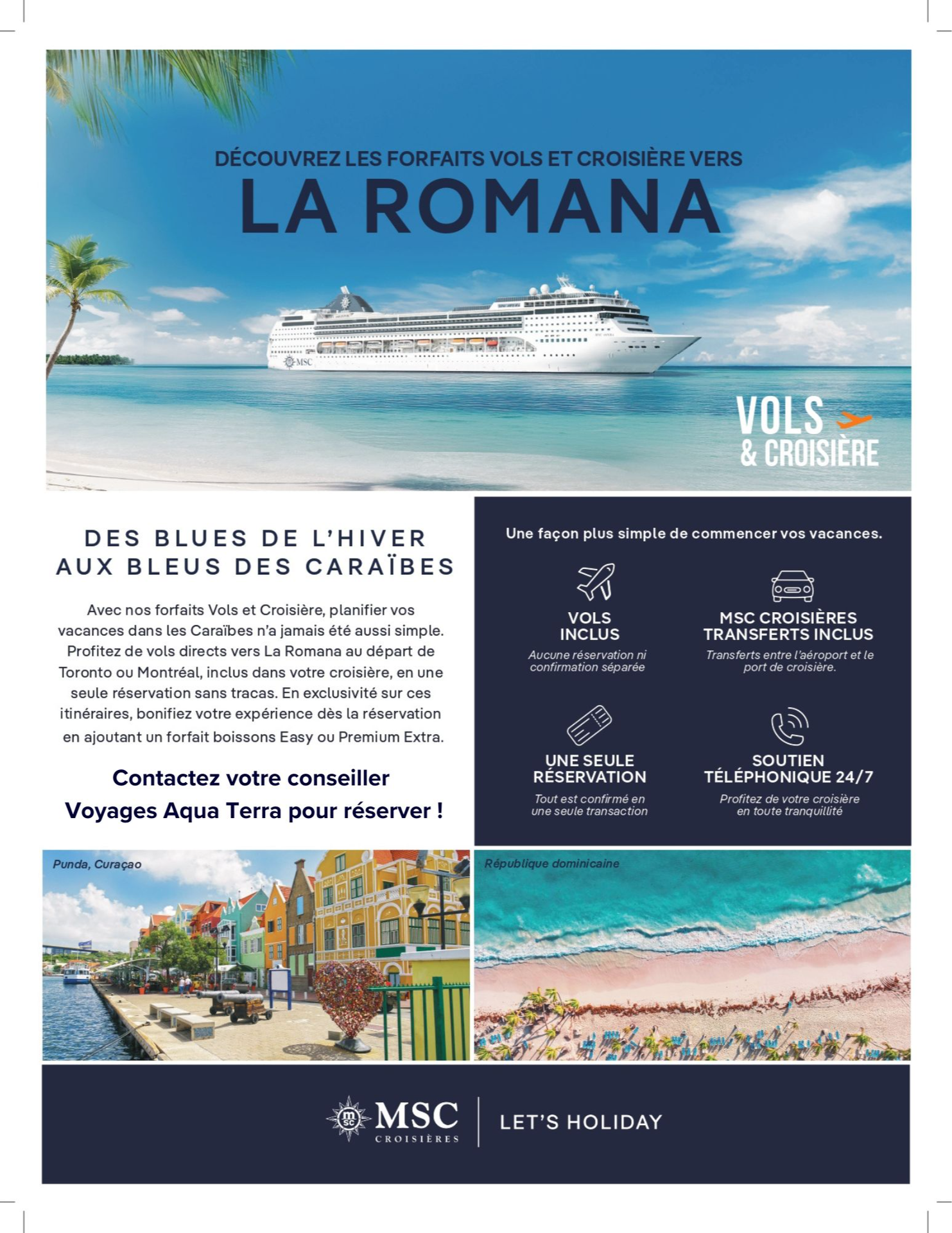 Promotions Amawaterways Forfait vols et croisières LA ROMANA avec Voyages Aquaterra
