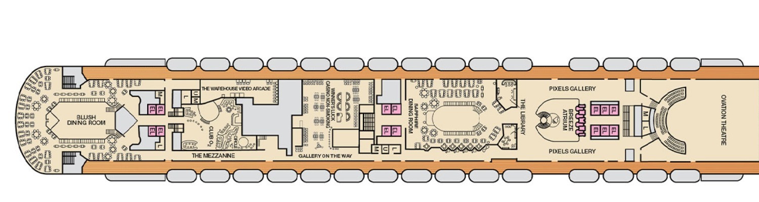 Carnival Breeze pont 4 Mezzanine