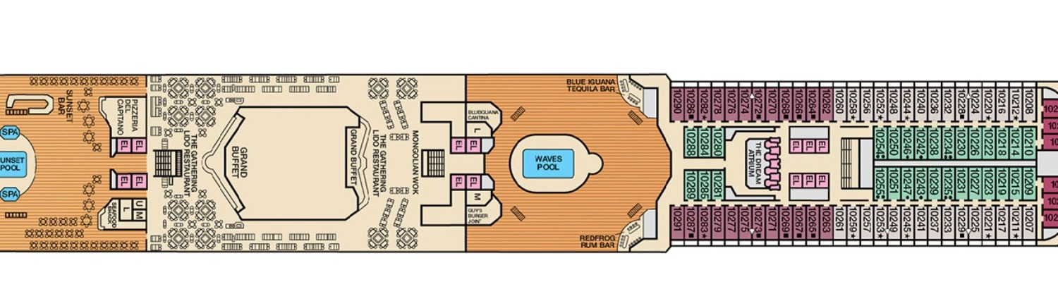 Carnival Dream pont 10 Lido