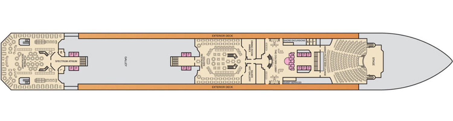 Carnival Glory deck 3 Lobby