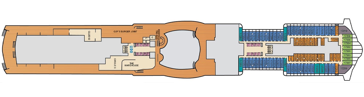Carnival Mardi Gras deck 17