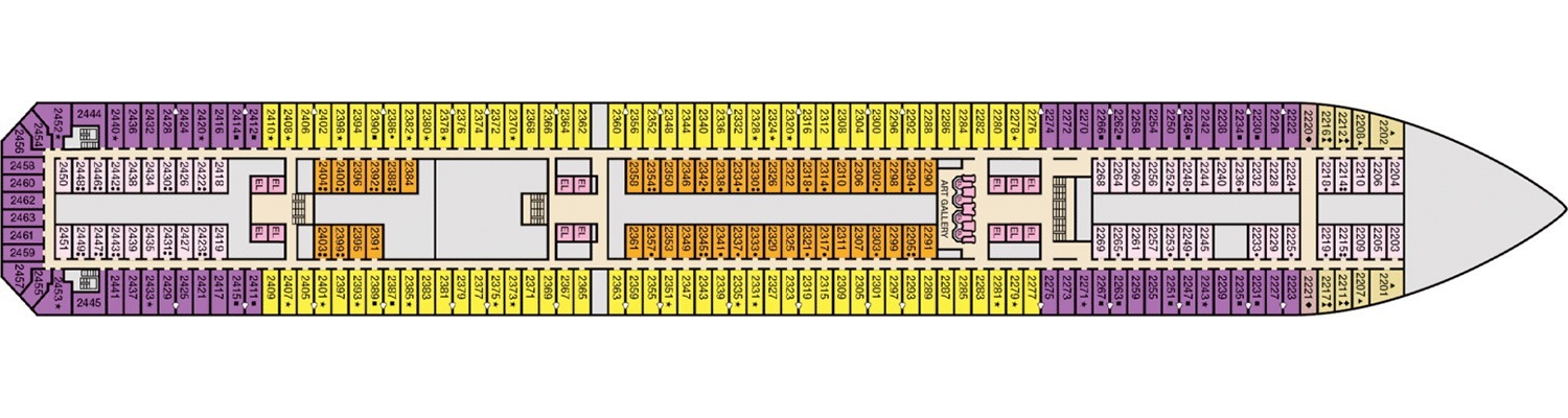 Carnival Radiance deck 2 Main
