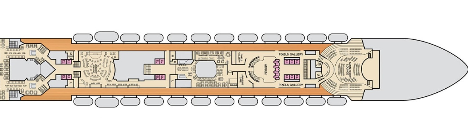 Carnival Radiance deck 4 Atlantic