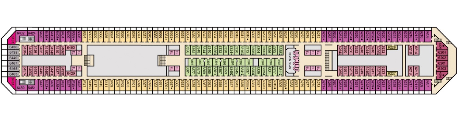 Carnival Radiance deck 6 Upper