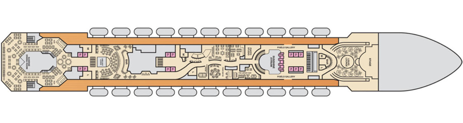Carnival Sunshine pont 4 Mezzanine 