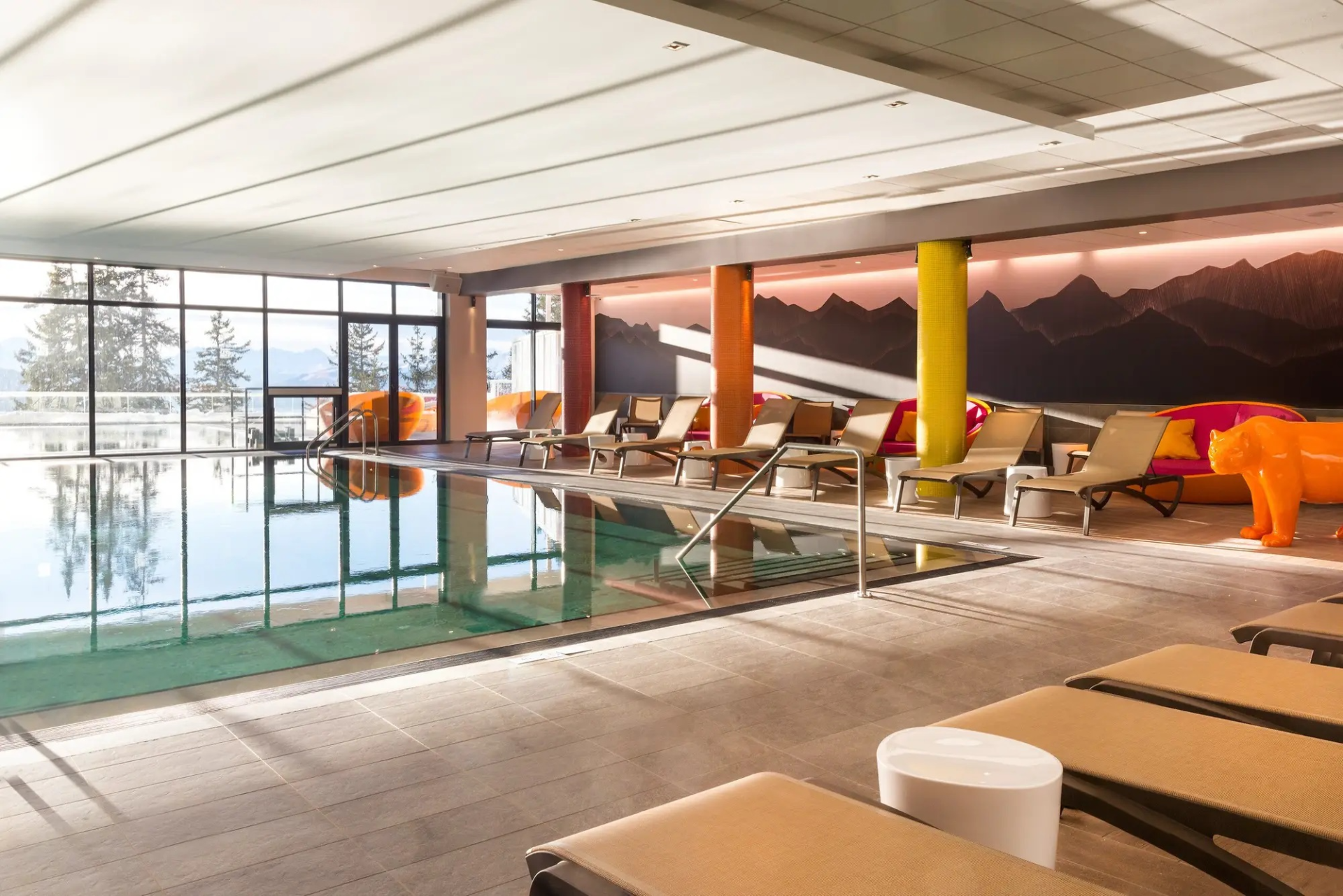 Pool at Club Med French Alps Les Arcs Panorama, France Pool at Club Med French Alps Les Arcs Panorama, France