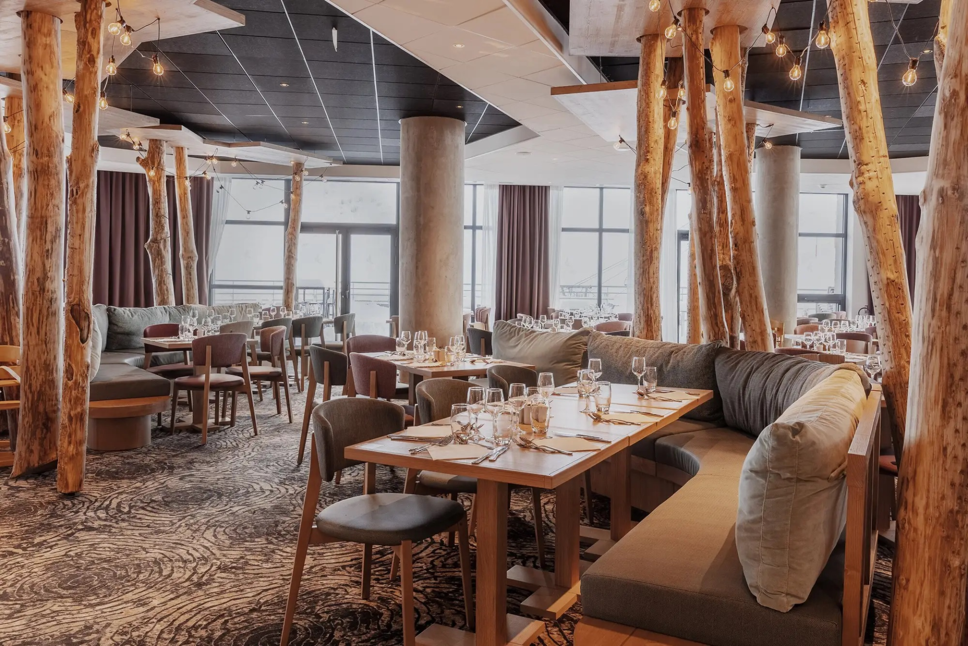Restaurant at Club Med French Alps Tignes, France Restaurant at Club Med French Alps Tignes, France