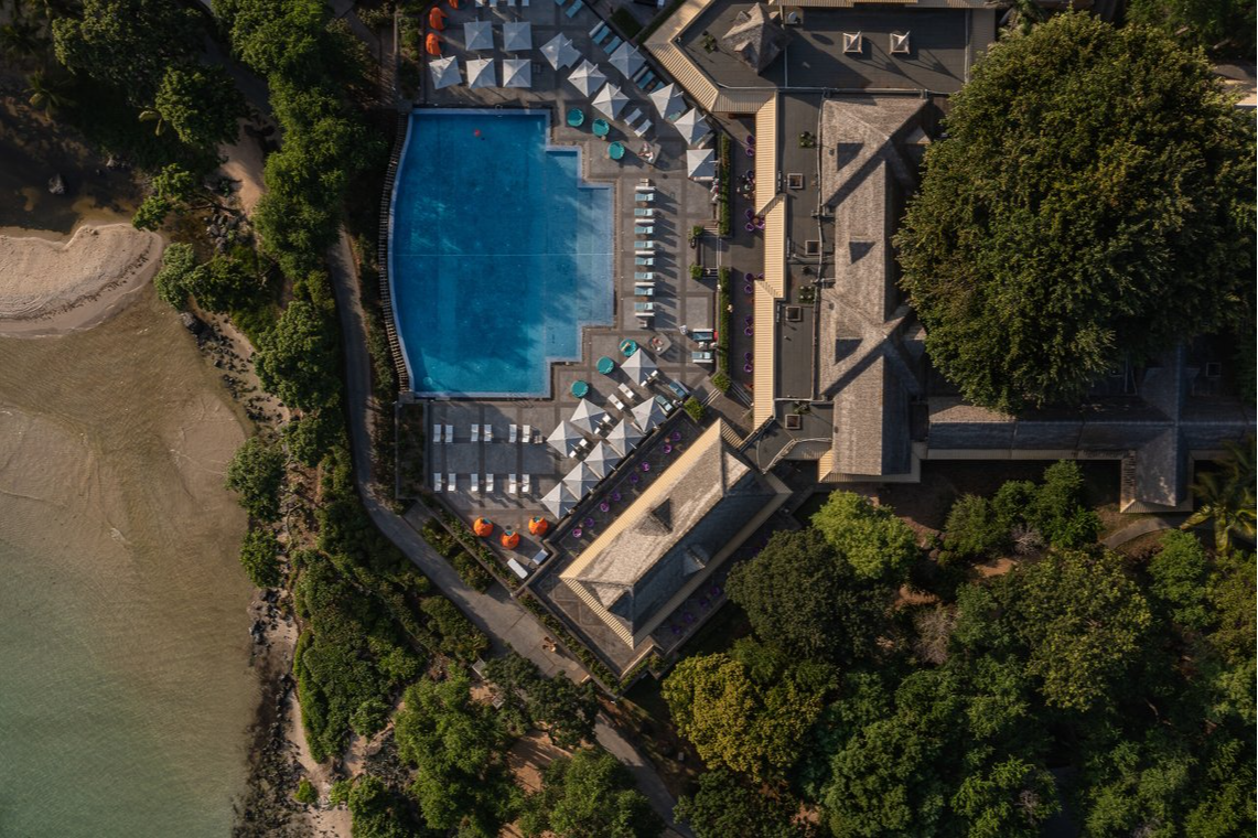 Club Med La Plantation d’Albion Mauritius Swimming pool Aerial view Club Med La Plantation d’Albion Mauritius Swimming pool Aerial view
