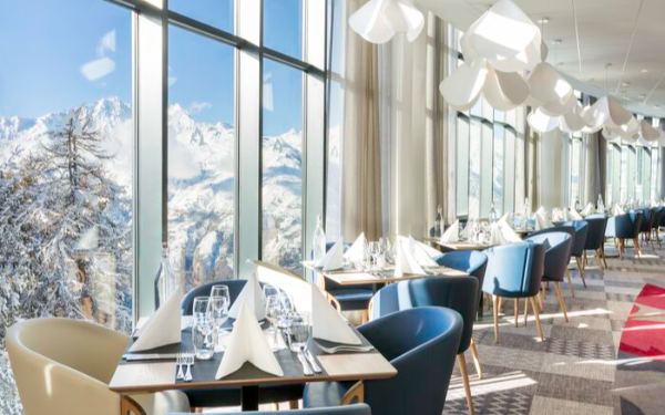 restaurant at Club Med Les Arcs Panorama restaurant at Club Med Les Arcs Panorama