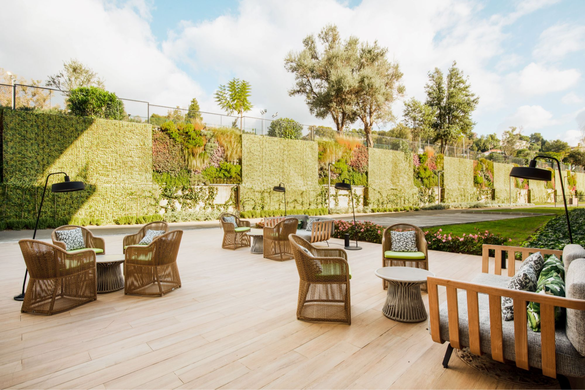 terrace at Club Med Magna Marbella, Spain terrace at Club Med Magna Marbella, Spain