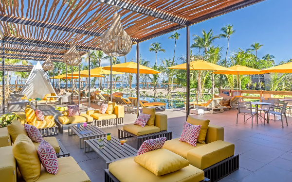 Patio at Club Med Miches Playa Esmeralda Patio at Club Med Miches Playa Esmeralda