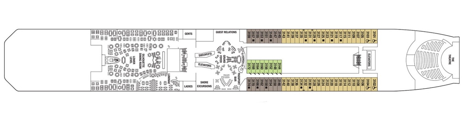 Celebrity Equinox pont 3 Plaza