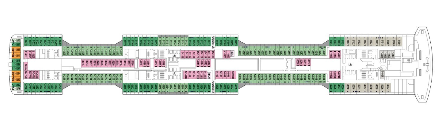 Croisière MSC Virtuosa pont 14 Tchaikovsky