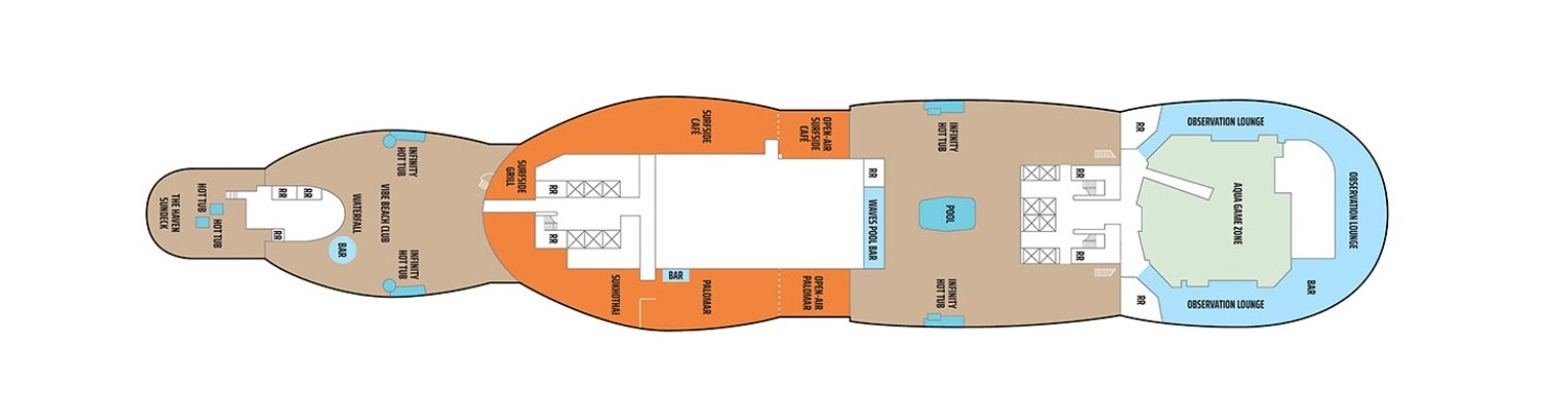 Croisière NCL Norwegian Aqua pont 17