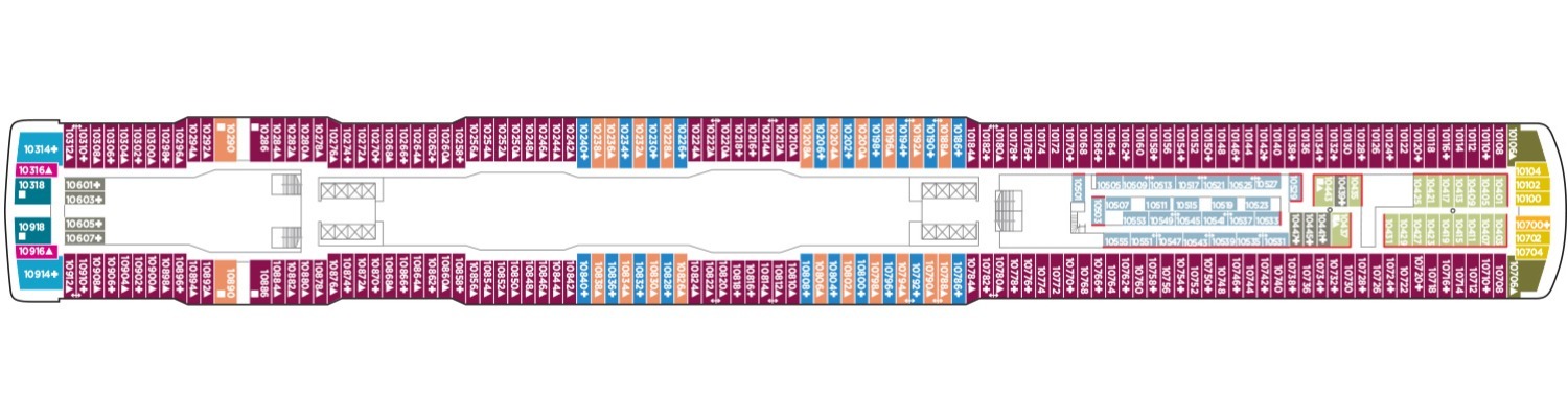 Croisière NCL Norwegian Bliss pont 10