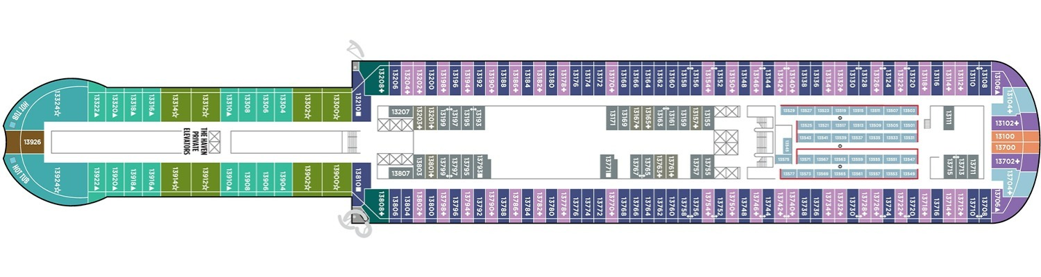 Croisière NCL Norwegian Viva pont 13