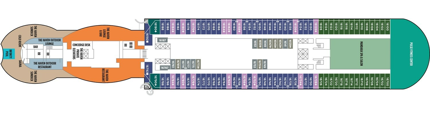 Croisière NCL Norwegian Viva pont 16