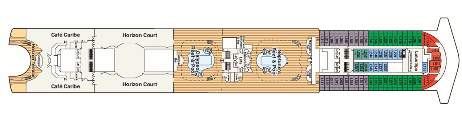Emerald Princess pont 15 Lido