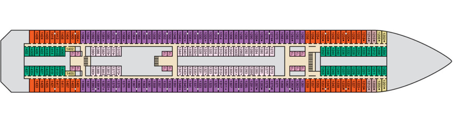 Carnival Sunrise deck 1 Riviera