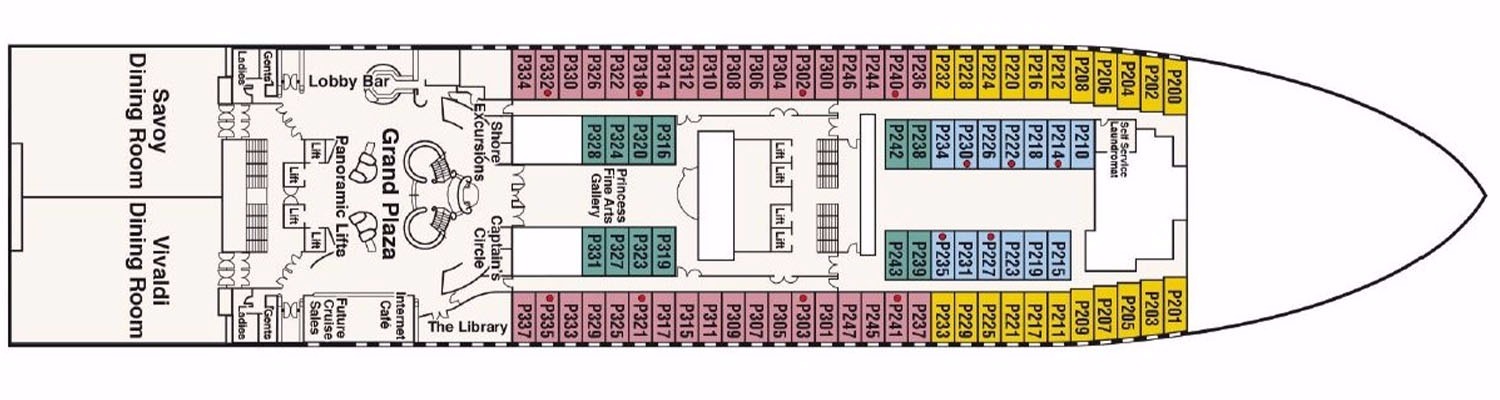 Diamond Princess deck 5 Plaza