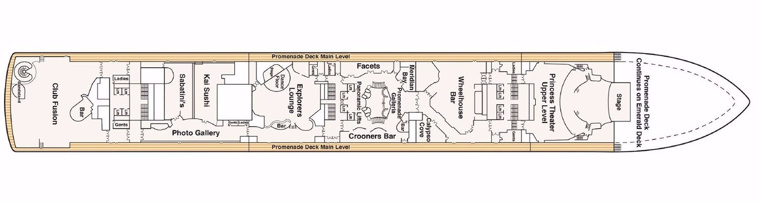 Diamond Princess deck 7 Promenade