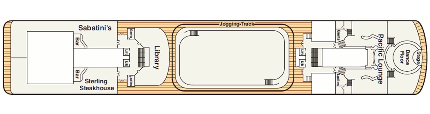 Pacific Princess deck 10 Ten