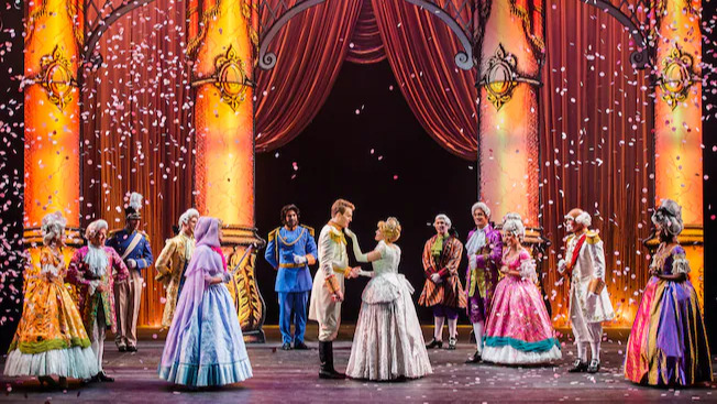 The "Twice Charmed" show on Disney Magic, an original twist on the Cinderella story The "Twice Charmed" show on Disney Magic, an original twist on the Cinderella story
