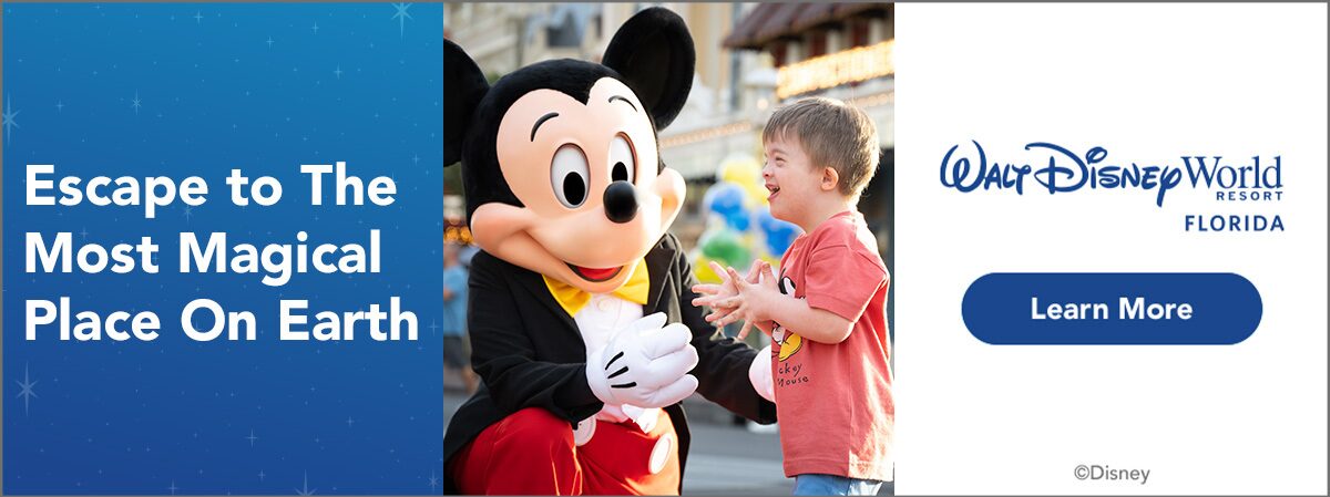 Mickey Mouse greets a young boy at Walt Disney World Resort in Florida, the Most Magical Place on Earth Mickey Mouse greets a young boy at Walt Disney World Resort in Florida, the Most Magical Place on Earth