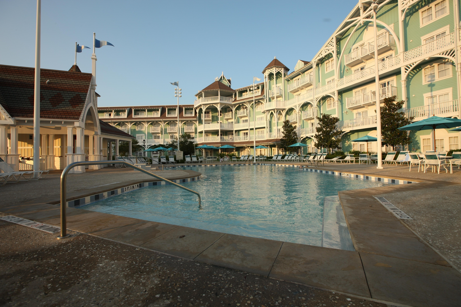 Pool at Disney’s Beach Club Villas at Walt Disney World Resort in Florida Pool at Disney’s Beach Club Villas at Walt Disney World Resort in Florida