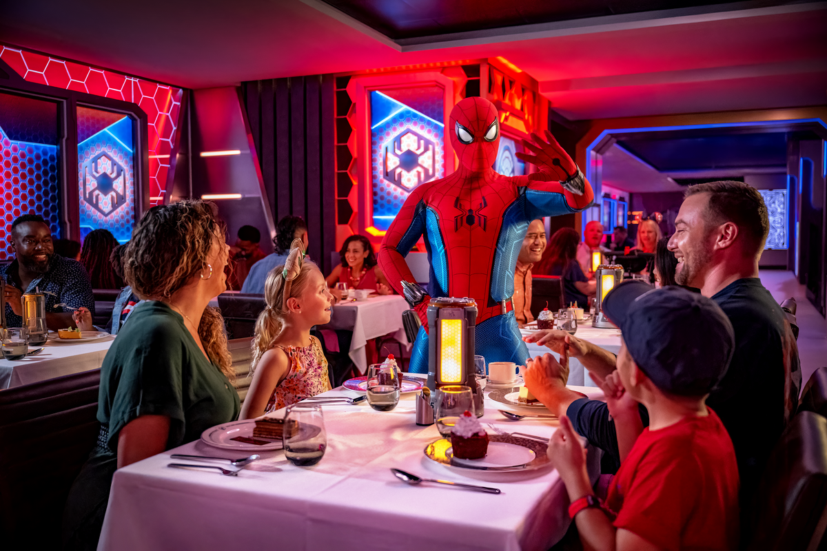 Disney Cruise Line Disney Treasure World of Marvel Restaurant Disney Cruise Line Disney Treasure World of Marvel Restaurant