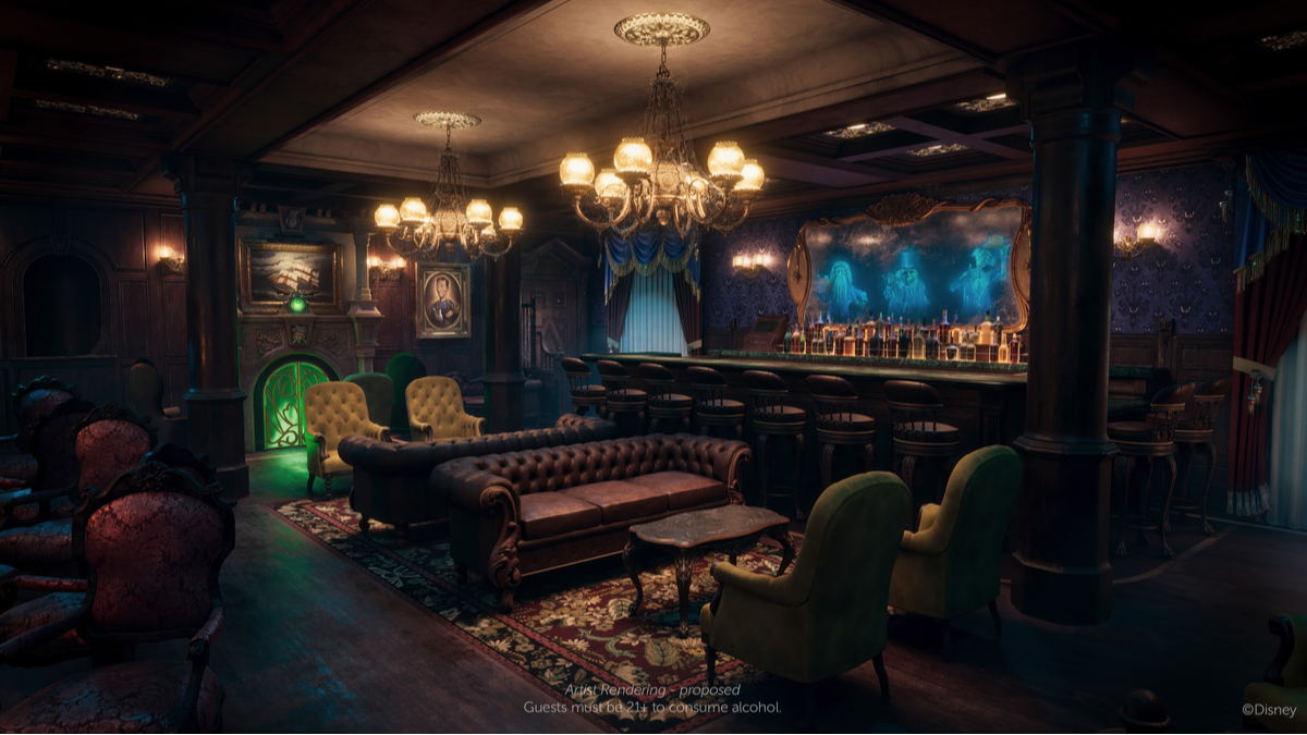 Disney Cruise Line Disney Treasure The Haunted Mansion Parlor Disney Cruise Line Disney Treasure The Haunted Mansion Parlor