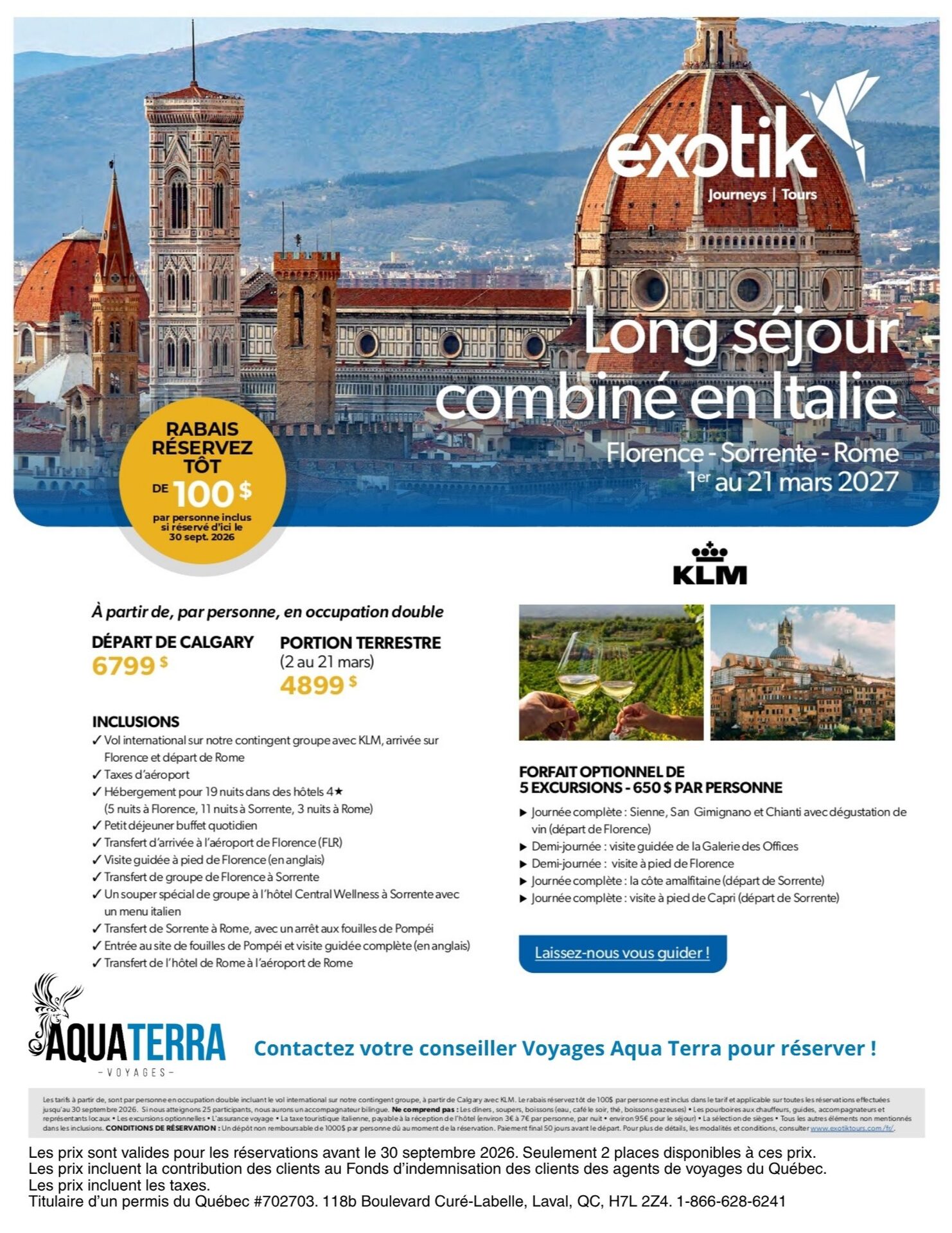 Long stay in Italy with Aquaterra Travels