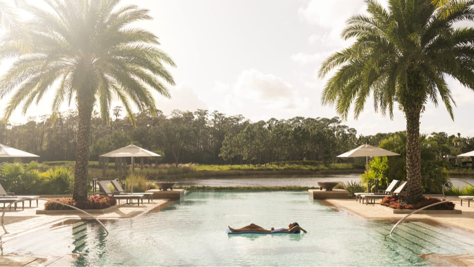 Pool at Four Seasons Resort Orlando at Walt Disney World Resort in Florida Pool at Four Seasons Resort Orlando at Walt Disney World Resort in Florida