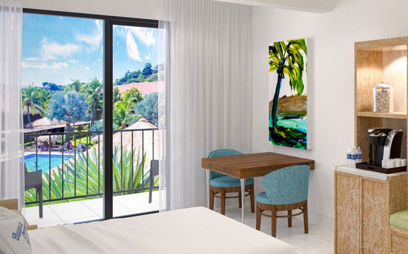 Chambre double vue piscine Chambre double vue piscine