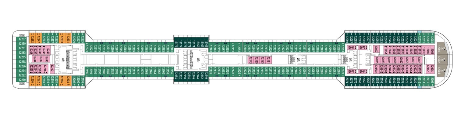MSC Splendida deck 12 De Chirico