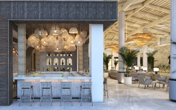 Lobby bar au Royalton Chic Antigua Lobby bar au Royalton Chic Antigua