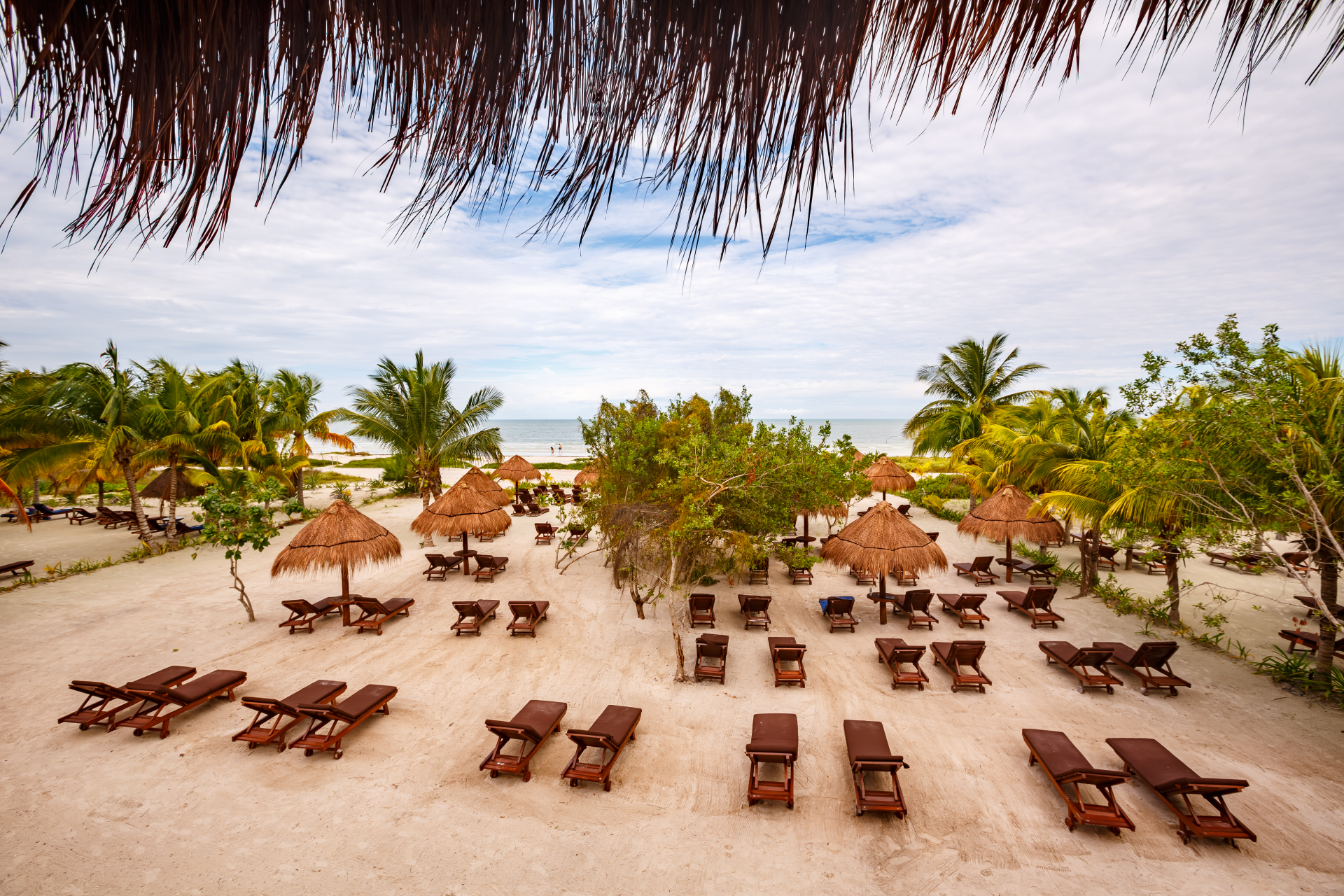 Zone commune au Villas HM Paraiso del Mar, Isla Holbox avec Voyages Aquaterra