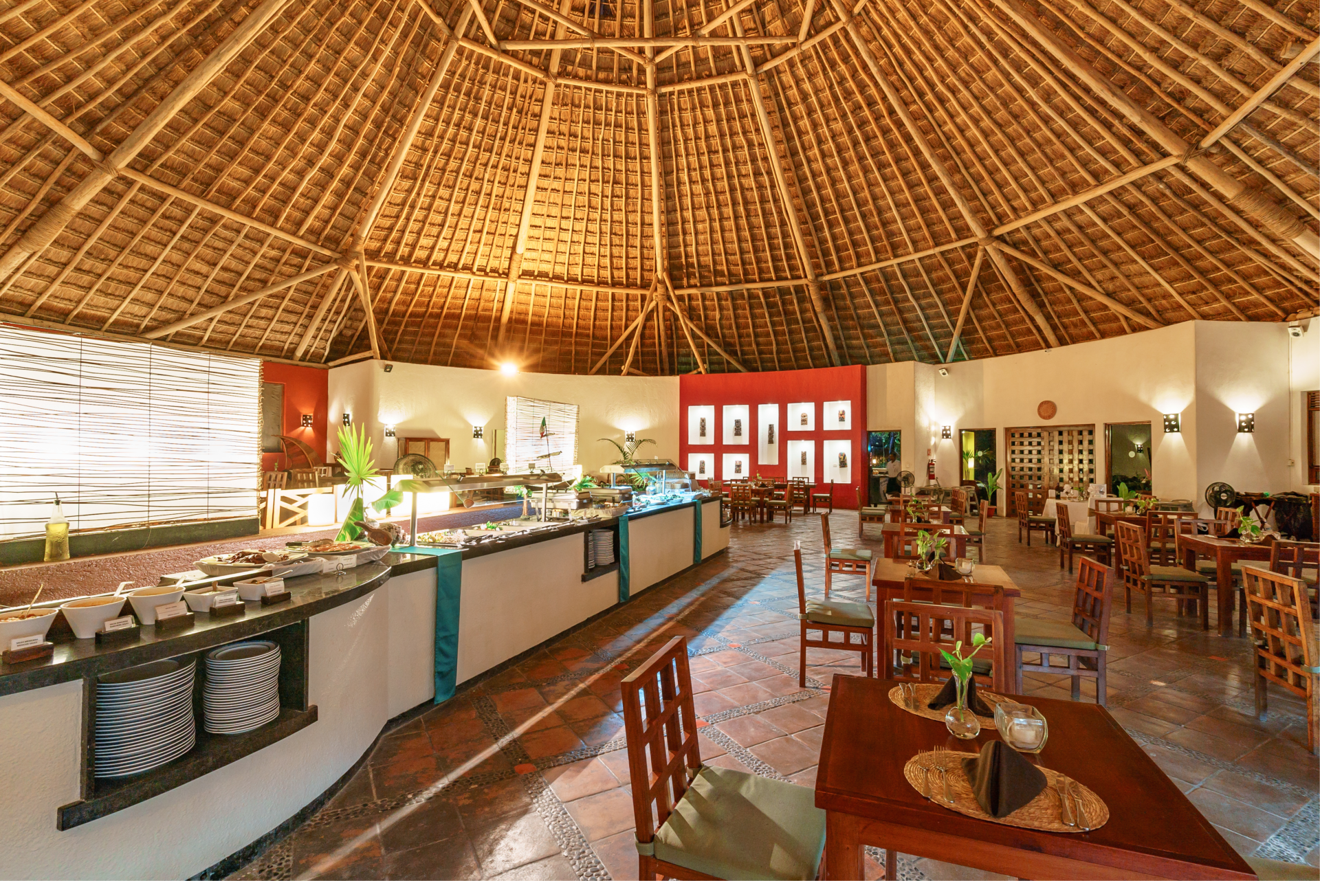 Un buffet au Villas HM Paraiso del Mar, Isla Holbox avec Voyages Aquaterra