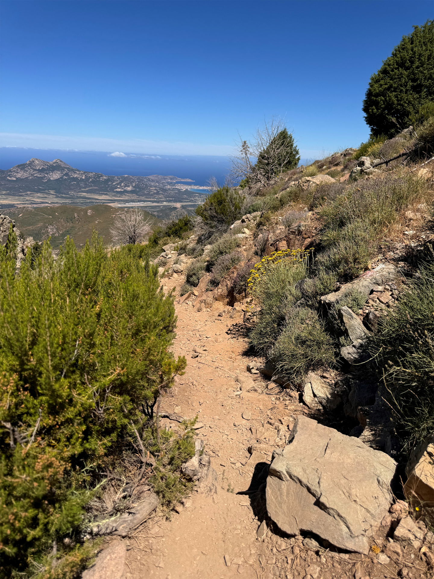 Vue de la première montée Calenzana Vue de la première montée Calenzana