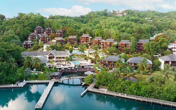 Aérienne au Zoetry Marigot Bay Marigot Bay Resort and Marina Aérienne au Zoetry Marigot Bay Marigot Bay Resort and Marina